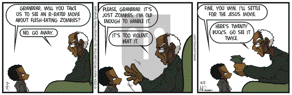 The Boondocks - Friday April 2, 2004 Comic Strip
