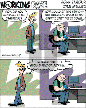 Working Daze on Monday January 7, 2008 Comic Strip