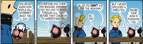 Cow and Boy Classics on Friday January 9, 2009 Comic Strip