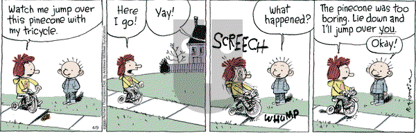 Cul de Sac - Tuesday April 9, 2024 Comic Strip