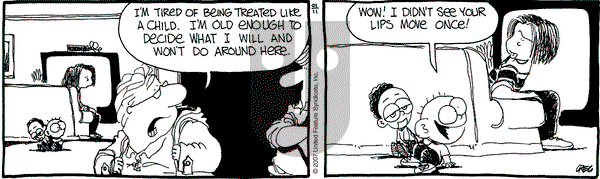 The Buckets on Thursday January 11, 2007 Comic Strip
