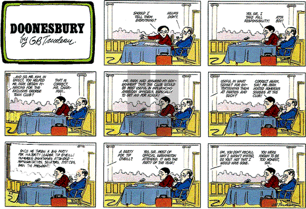 Doonesbury on Sunday December 18, 1977 Comic Strip