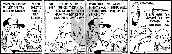 FoxTrot on Tuesday September 28, 1999 Comic Strip