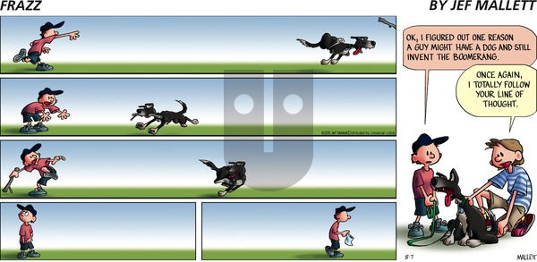 Frazz on Sunday August 7, 2016 Comic Strip