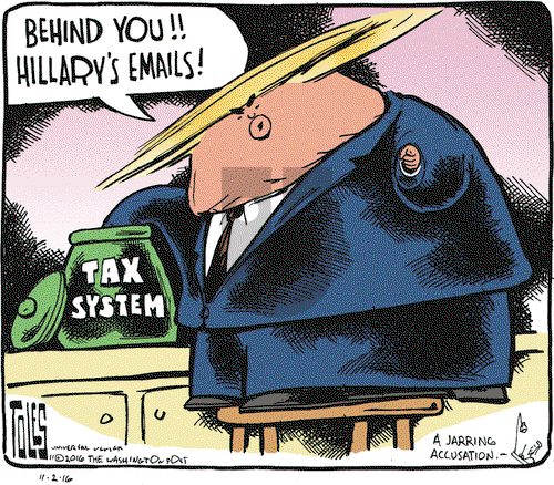 Tom Toles on Wednesday November 2, 2016 Comic Strip