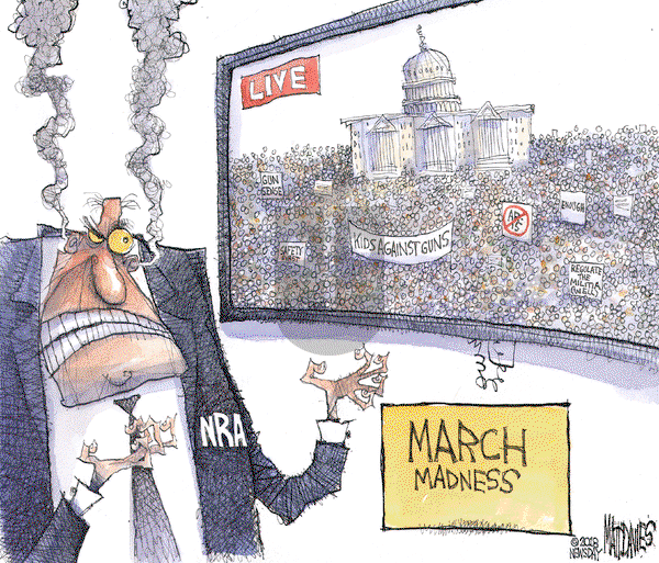 Matt Davies on Tuesday March 27, 2018 Comic Strip