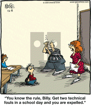 In the Bleachers on Tuesday December 8, 2009 Comic Strip
