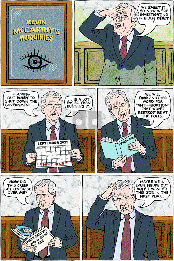 Brian McFadden on Tuesday September 19, 2023 Comic Strip