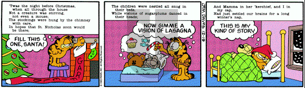 Garfield on Monday December 19, 1983 Comic Strip