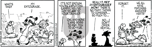 Over the Hedge on Monday October 4, 2004 Comic Strip