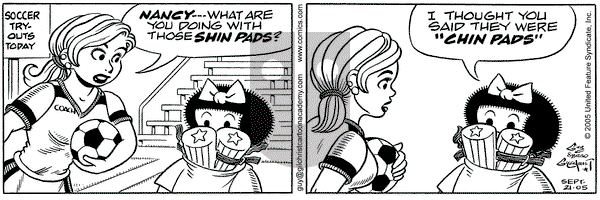 Nancy on Wednesday September 21, 2005 Comic Strip