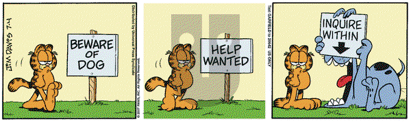 Garfield on Wednesday July 4, 2007 Comic Strip