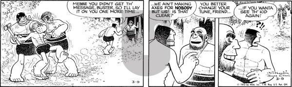 Alley Oop on Thursday March 9, 1972 Comic Strip