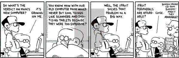 FoxTrot on Saturday August 21, 1999 Comic Strip