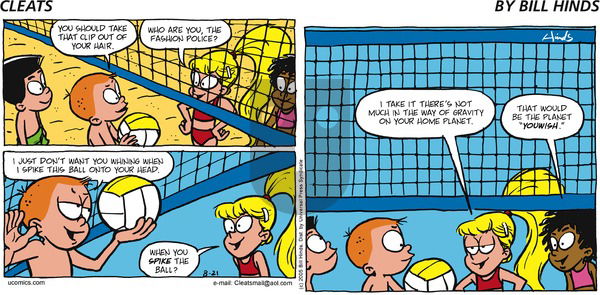 Cleats on Sunday August 21, 2005 Comic Strip