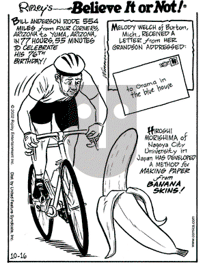 Ripley's Believe It or Not on Wednesday October 16, 2002 Comic Strip