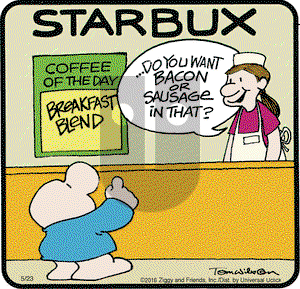 Ziggy on Monday May 23, 2016 Comic Strip