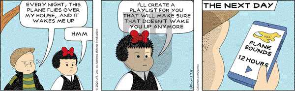 Nancy on Friday April 4, 2025 Comic Strip