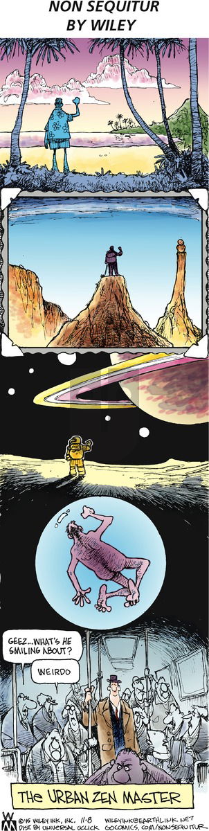 Non Sequitur on Sunday November 8, 2015 Comic Strip