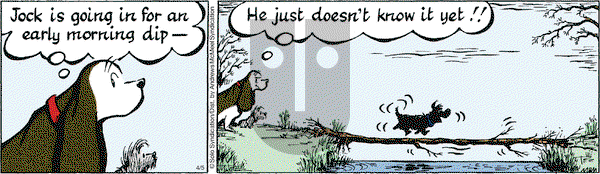Fred Basset on Monday April 5, 2021 Comic Strip