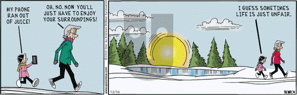 Grand Avenue on Saturday December 16, 2023 Comic Strip