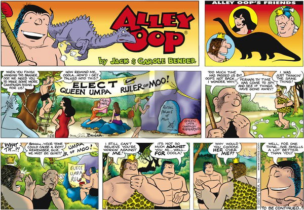 Alley Oop on Sunday January 28, 2007 Comic Strip