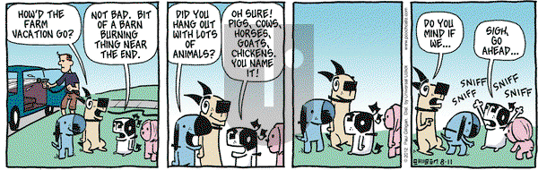 Pooch Cafe on Saturday August 11, 2012 Comic Strip