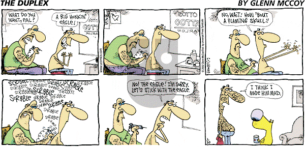 The Duplex on Sunday January 20, 2002 Comic Strip