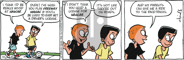 Cleats on Saturday September 2, 2006 Comic Strip
