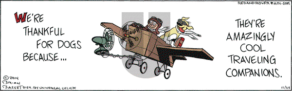 Red and Rover on Tuesday November 25, 2014 Comic Strip