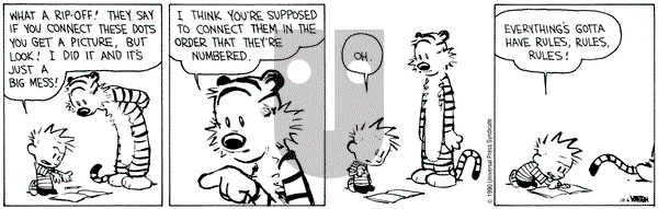 Calvin and Hobbes on Saturday October 6, 1990 Comic Strip