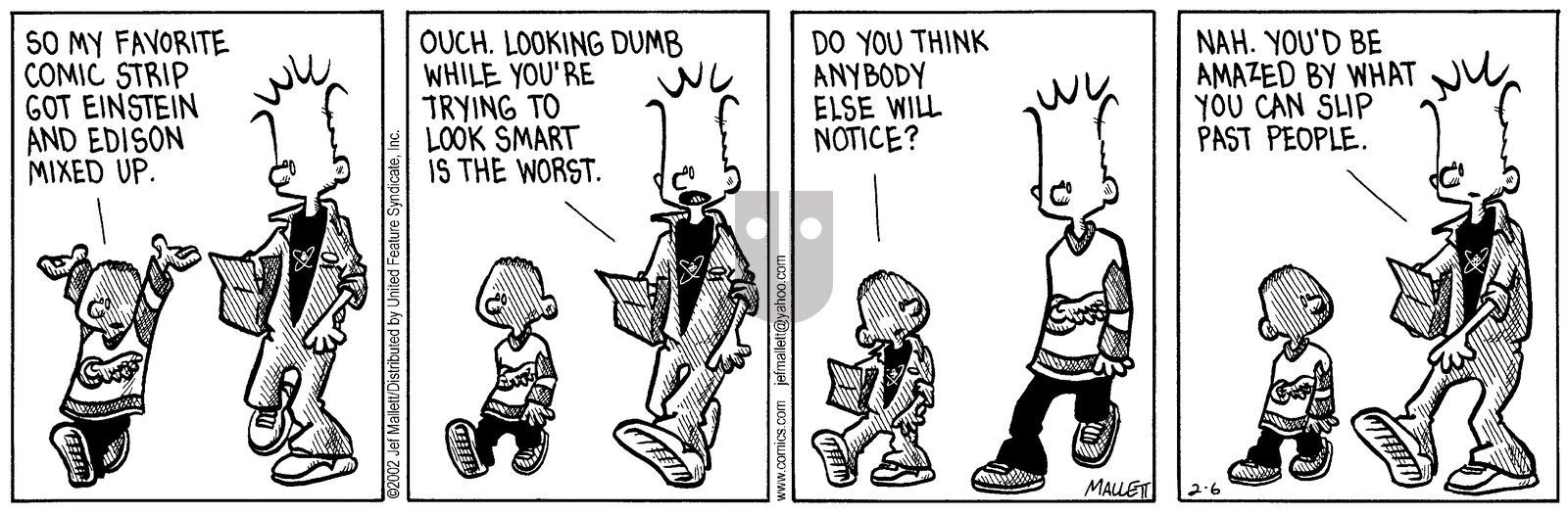 Frazz - Wednesday February 6, 2002 Comic Strip