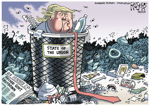 Rob Rogers on Thursday January 24, 2019 Comic Strip