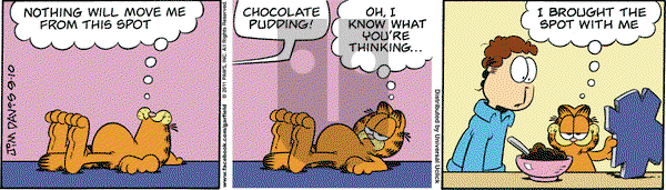 Garfield on Saturday September 10, 2011 Comic Strip