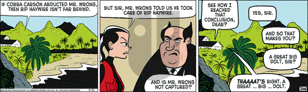 Rip Haywire on Friday August 31, 2018 Comic Strip