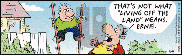 Frank and Ernest on Monday August 3, 2015 Comic Strip