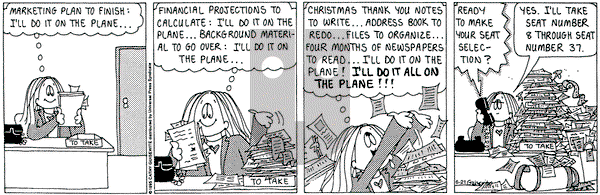 Cathy Classics on Wednesday June 21, 1995 Comic Strip