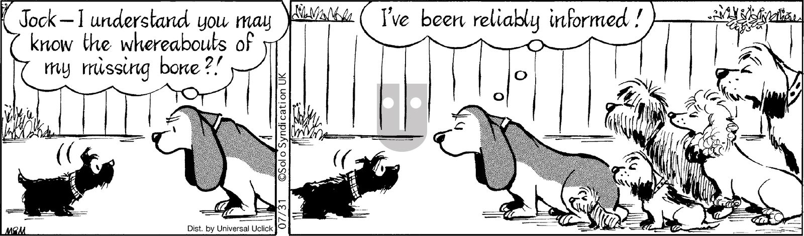 Fred Basset on Thursday July 31, 2014 Comic Strip