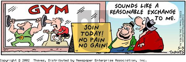 Frank and Ernest on Friday May 3, 2002 Comic Strip