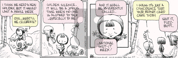 Non Sequitur on Monday February 7, 2005 Comic Strip