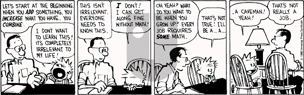 Calvin and Hobbes - Monday September 17, 1990 Comic Strip