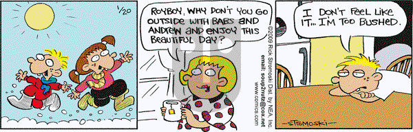 Soup to Nutz - Old on Tuesday January 20, 2009 Comic Strip