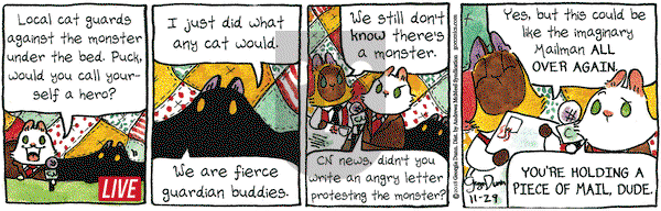 Breaking Cat News on Thursday November 29, 2018 Comic Strip