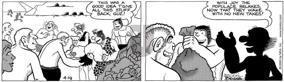 Alley Oop - Tuesday April 19, 2005 Comic Strip