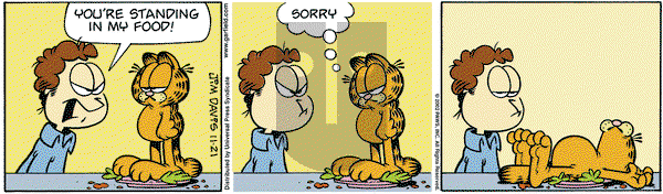 Garfield on Thursday November 21, 2002 Comic Strip