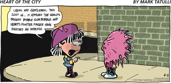 Heart of the City on Sunday April 3, 2016 Comic Strip