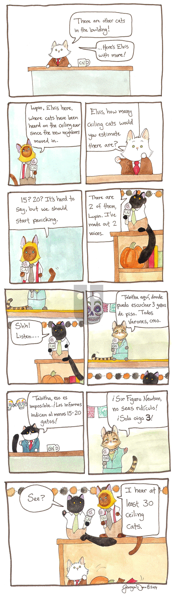 Breaking Cat News on Thursday April 30, 2015 Comic Strip