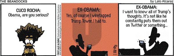 La Cucaracha on Monday March 20, 2017 Comic Strip