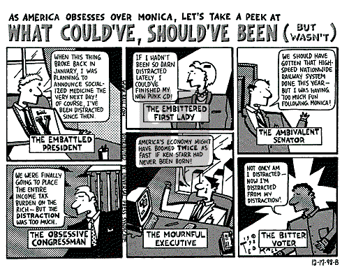 Ted Rall on Saturday December 19, 1998 Comic Strip