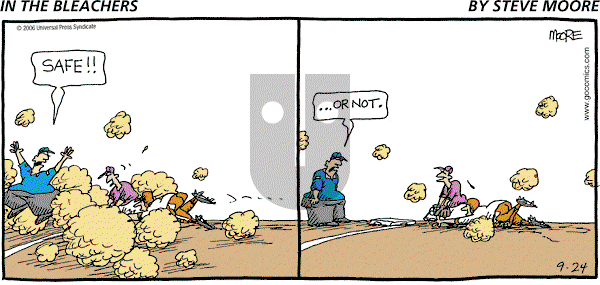 In the Bleachers on Sunday September 24, 2006 Comic Strip